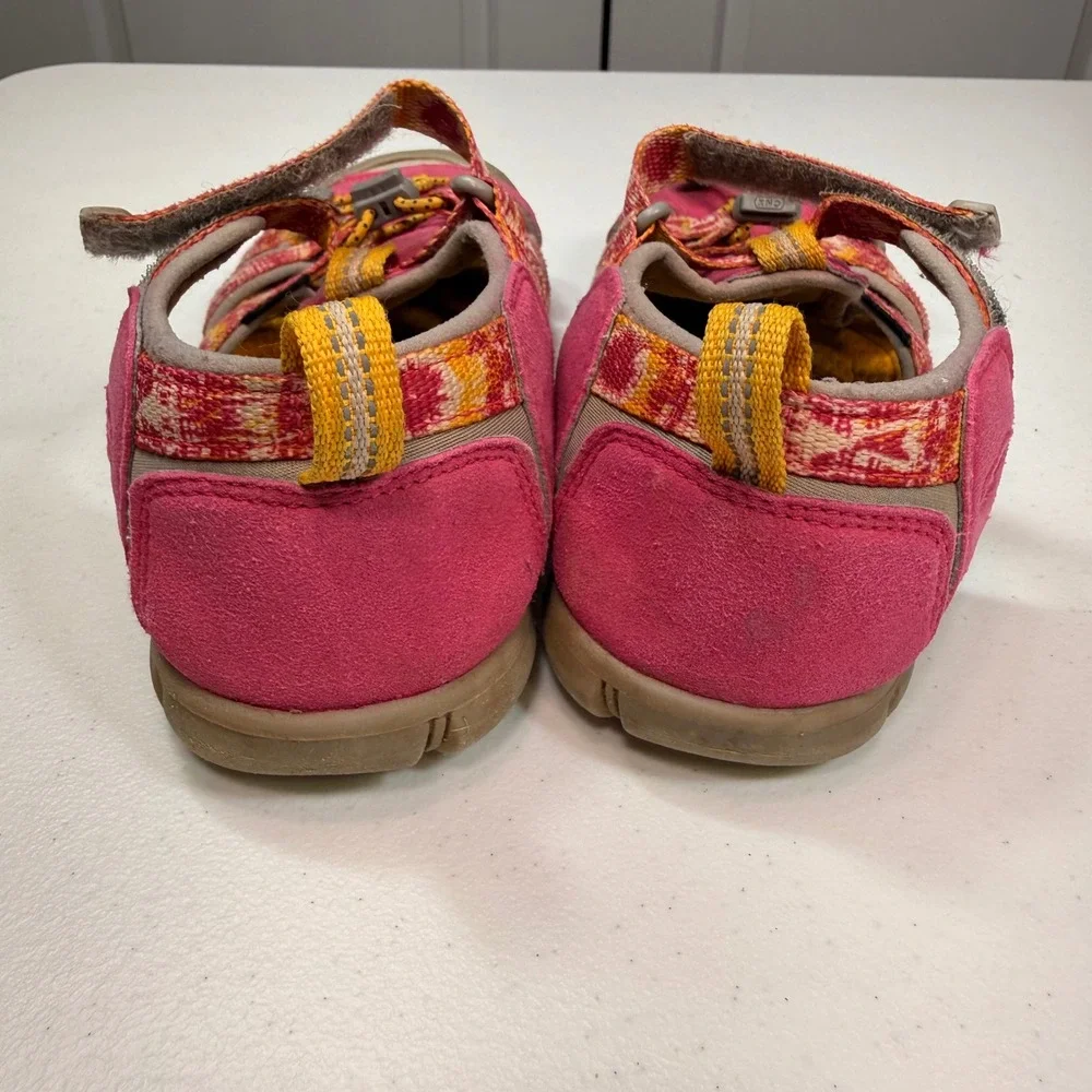 Keen CNX Sport Sandals Pink Orange Tie Dye Waterproof Outdoor Girls Size 13/1